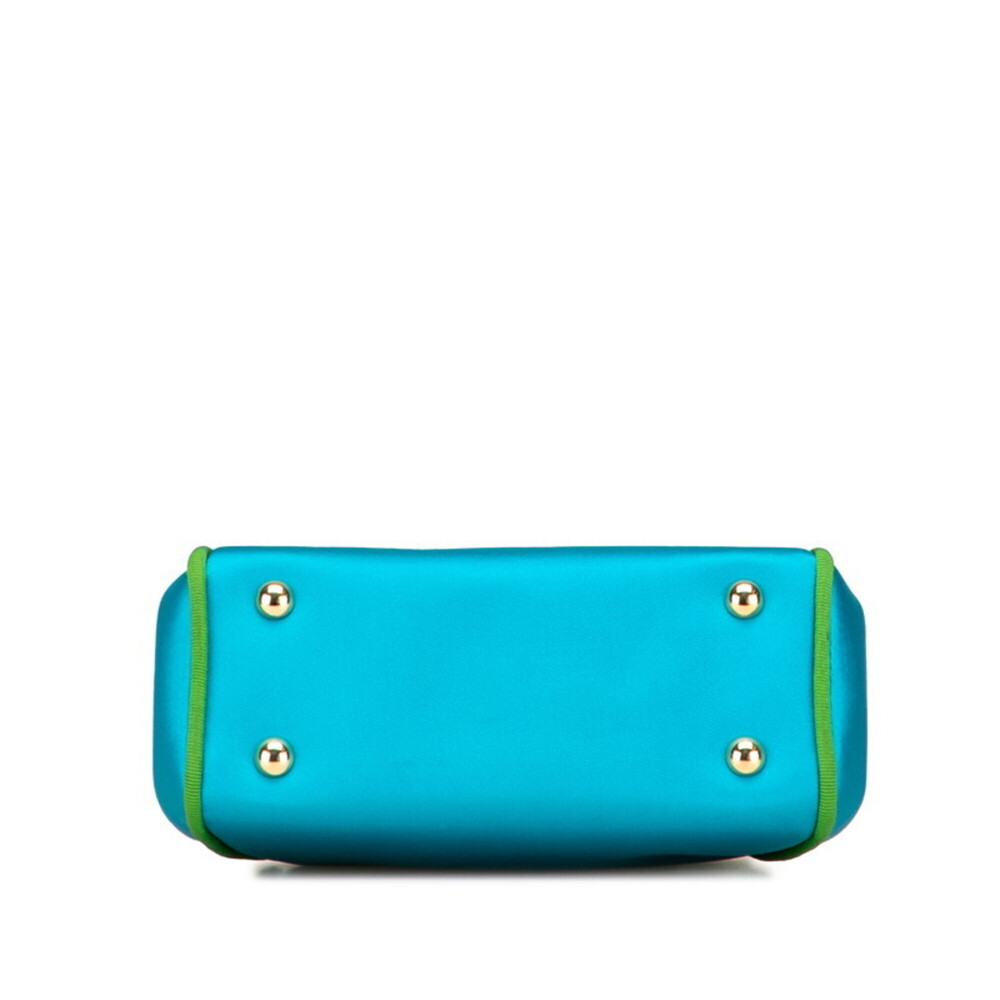 CHRISTIAN DIOR Blue Canvas Shoulder Bag - Picture 3 of 9